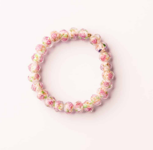 White Rose Light of Faith Christian bracelet