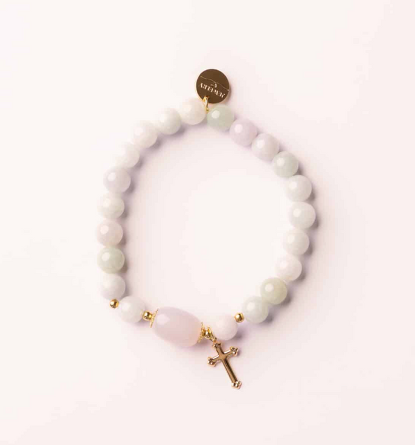 Faith in Bloom Christian beaded bracelet