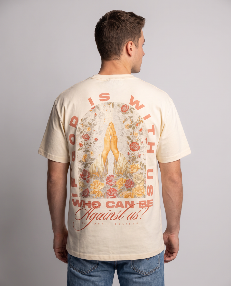Who Can Be Against Us Oversized Heavyweight Tee