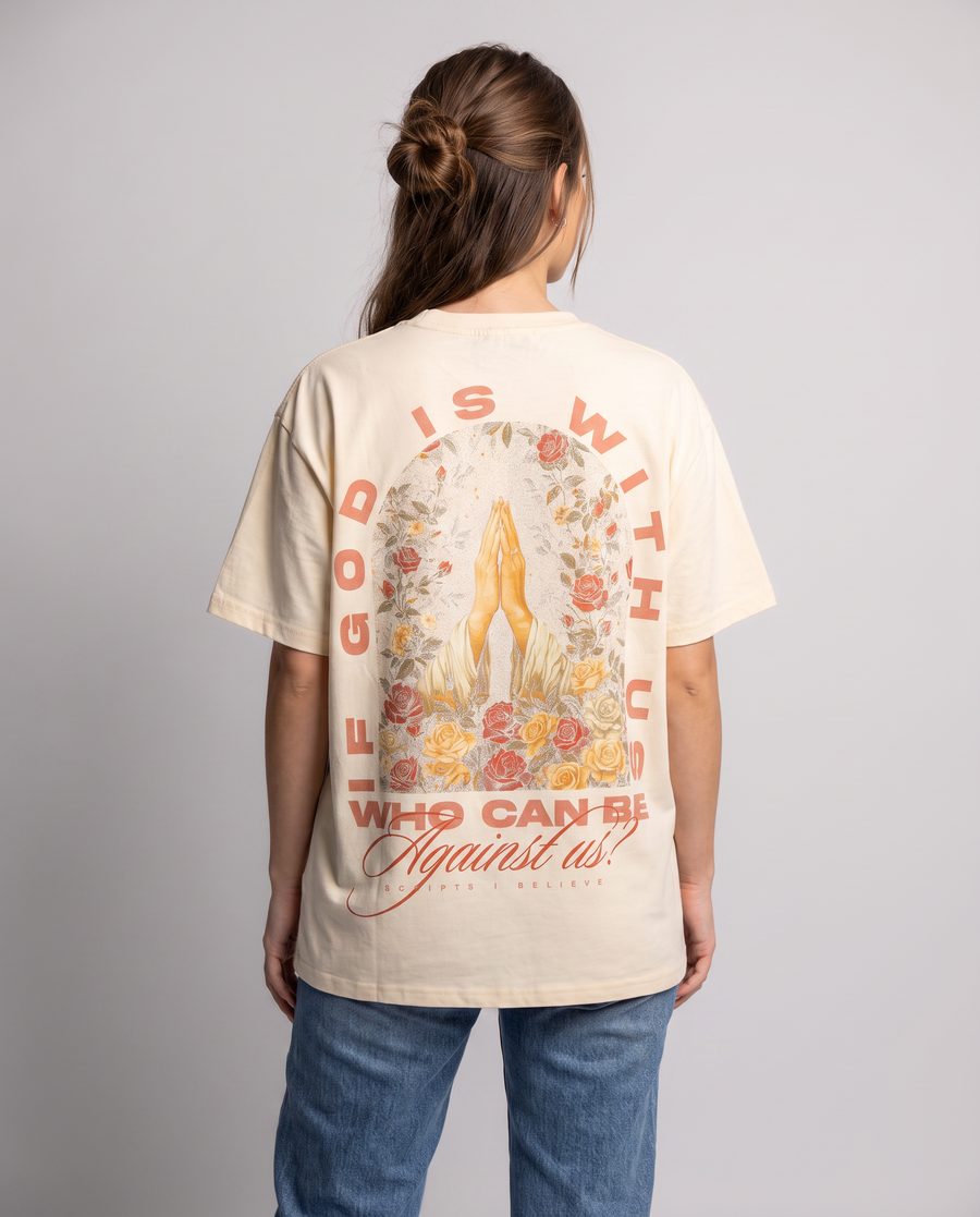 Who Can Be Against Us Oversized Heavyweight Tee