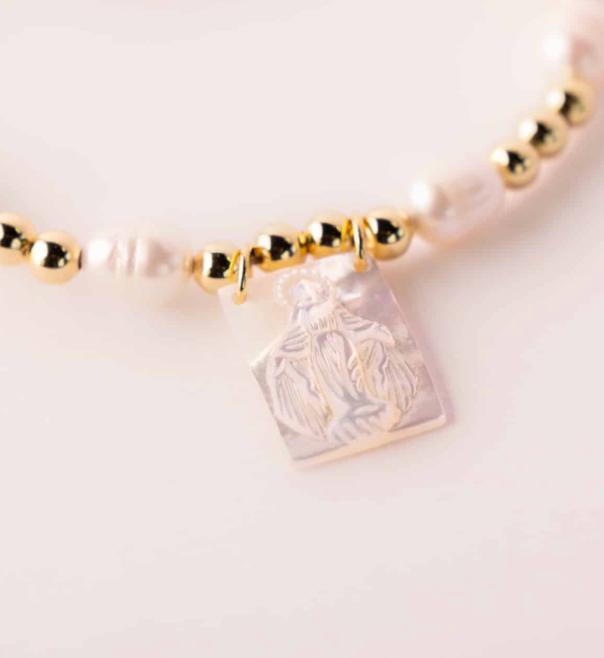Heaven's Promise bracelet - close-up of beads and charm