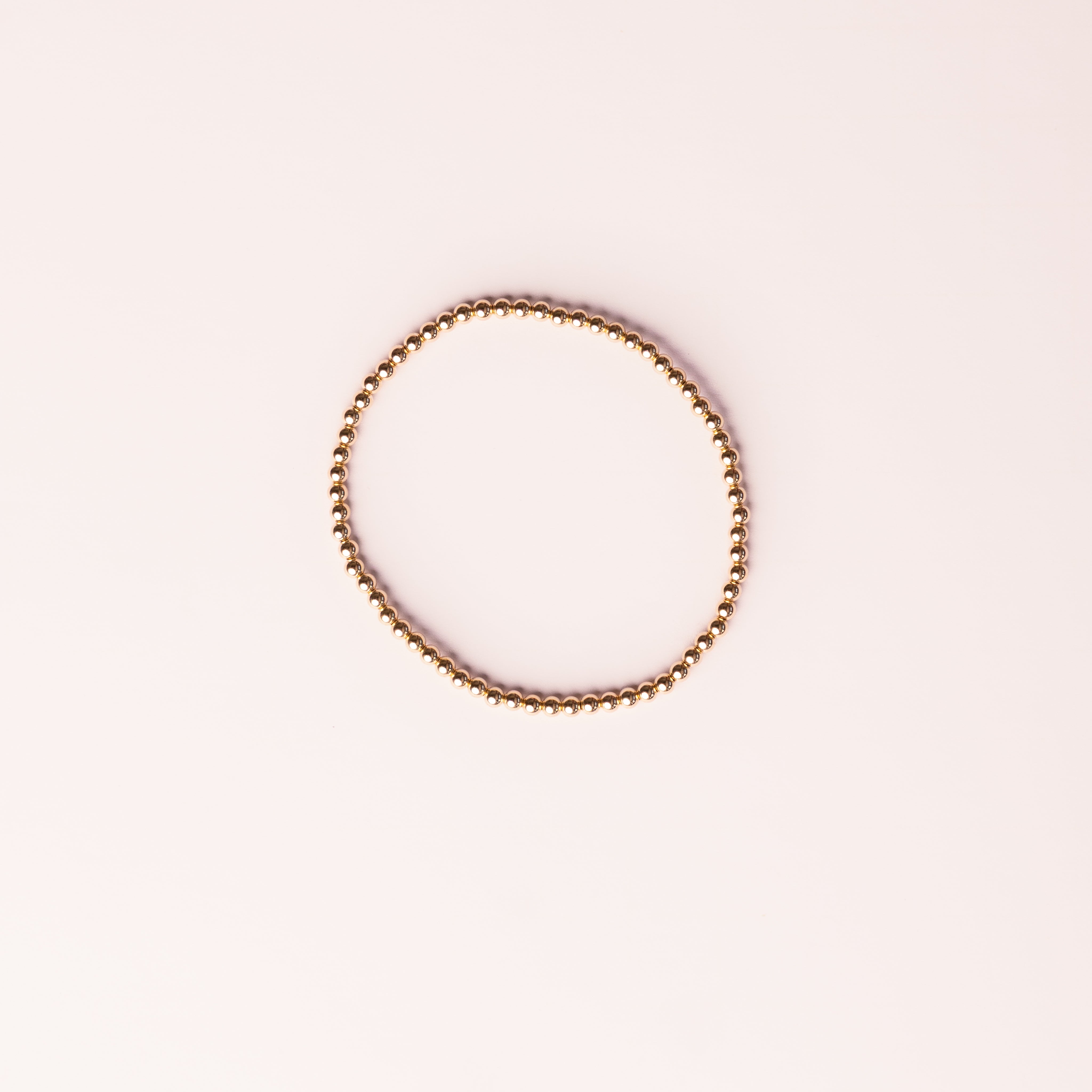 3:16 Collection gold-filled beaded stretch bracelet