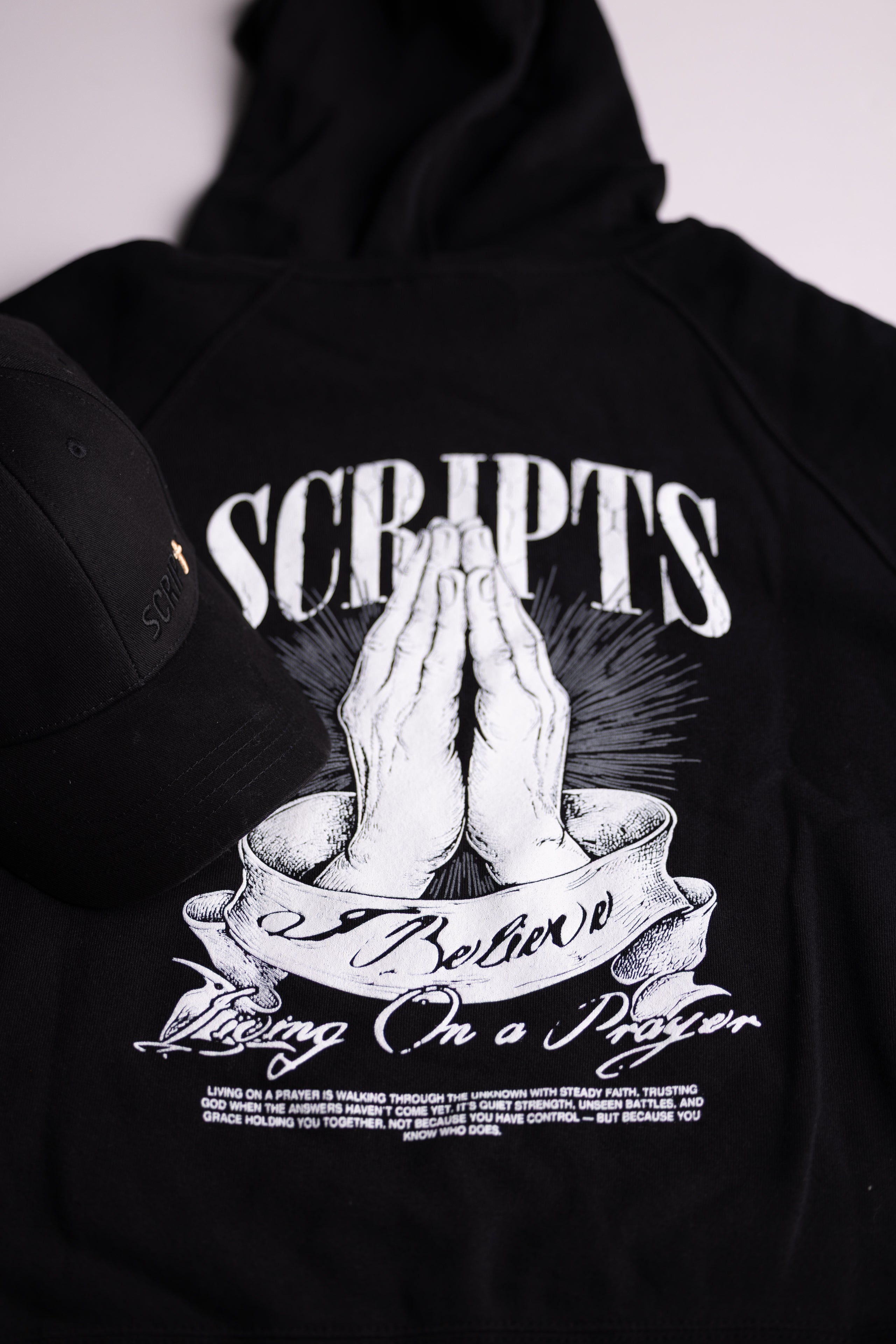 Living on a Prayer Heavyweight Hoodie
