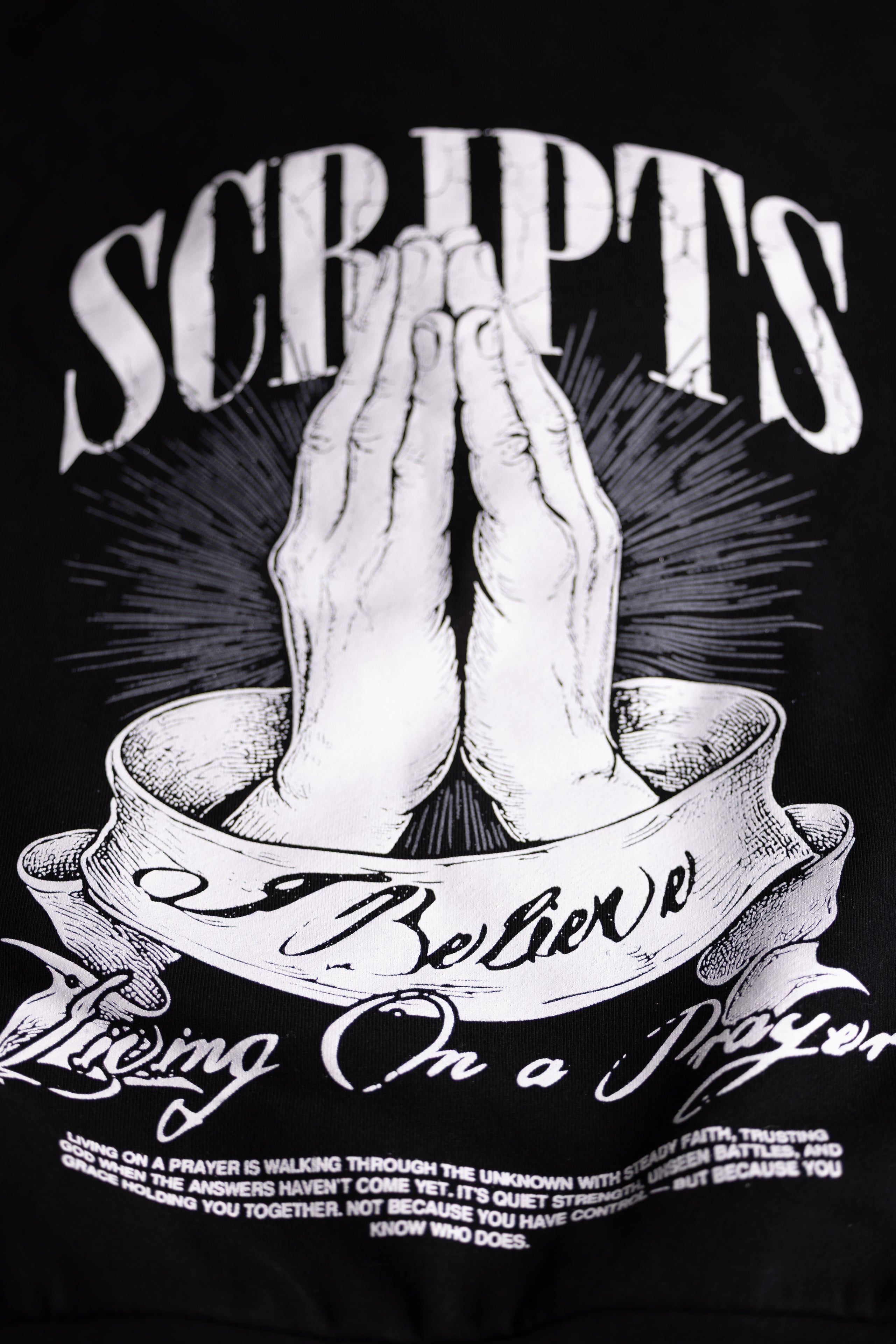 Living on a Prayer Heavyweight Hoodie