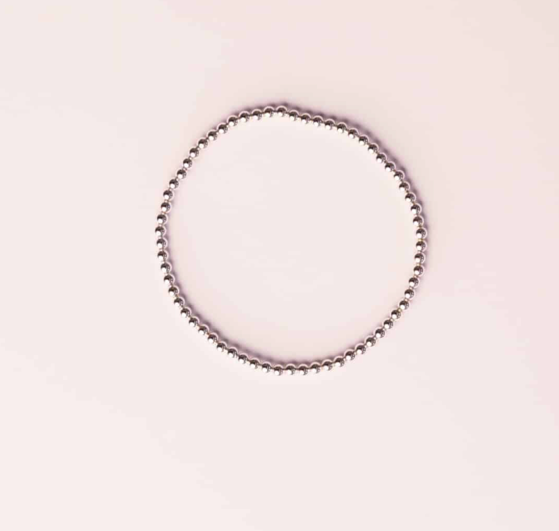 John 3:16 silver bracelet - close-up