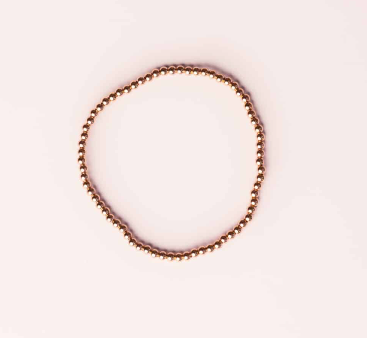 John 3:16 rose gold bracelet - close-up