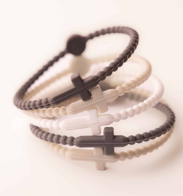 Midnight Faith Christian silicone bracelet