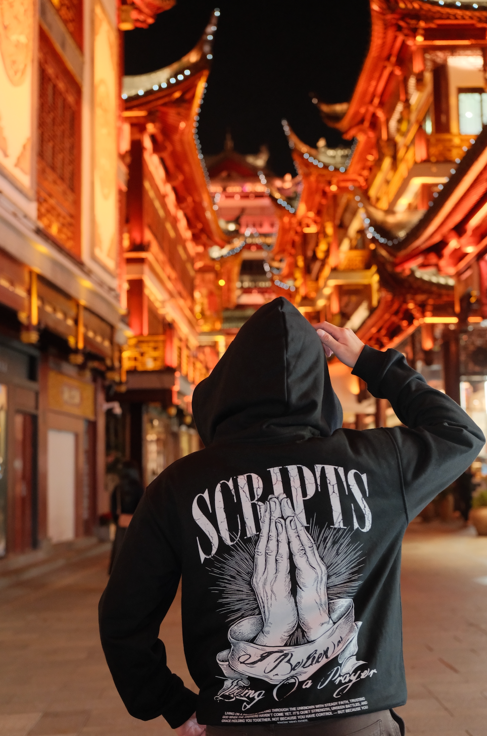Living on a Prayer Heavyweight Hoodie