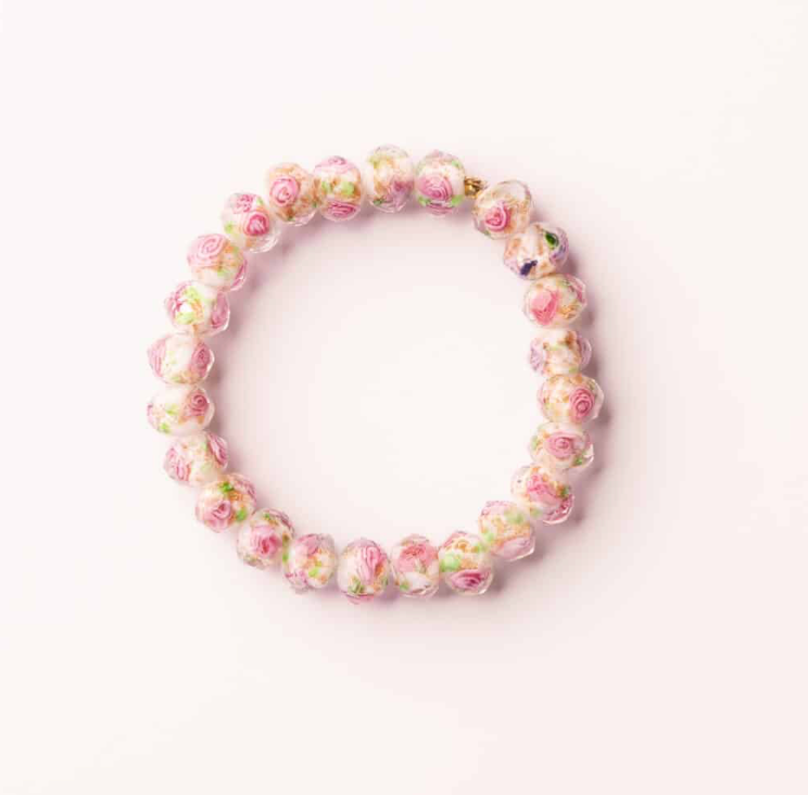White Rose Light of Faith Christian bracelet