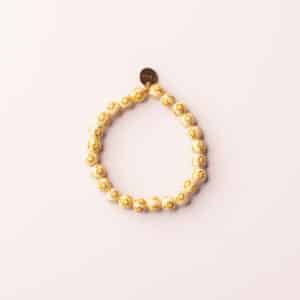 Golden Grace Cross Bead Bracelet