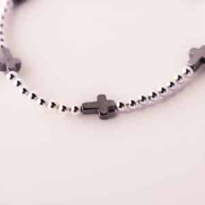 John 3:16 Silver Bracelet w/ Cross